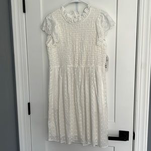 White eyelet dress